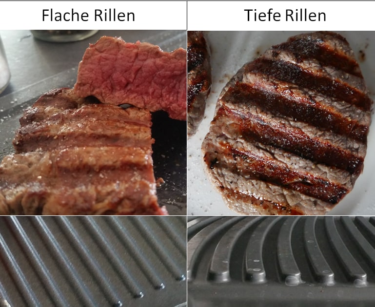 Kontaktgrill für Steaks welche Grillplatten