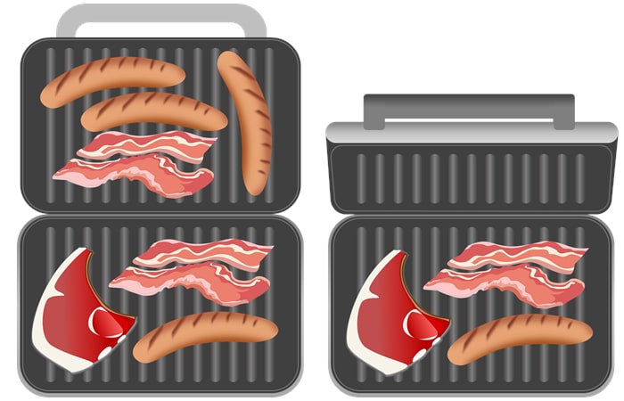 Kontaktgrill Grillplatte