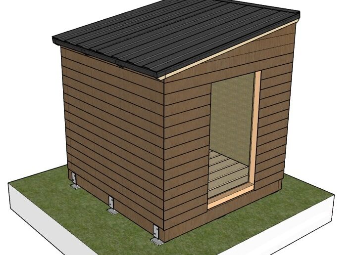 Gerätehaus selber bauen Anleitung mit Bilder
